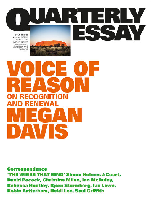 Title details for Voice of Reason by Megan Davis - Available